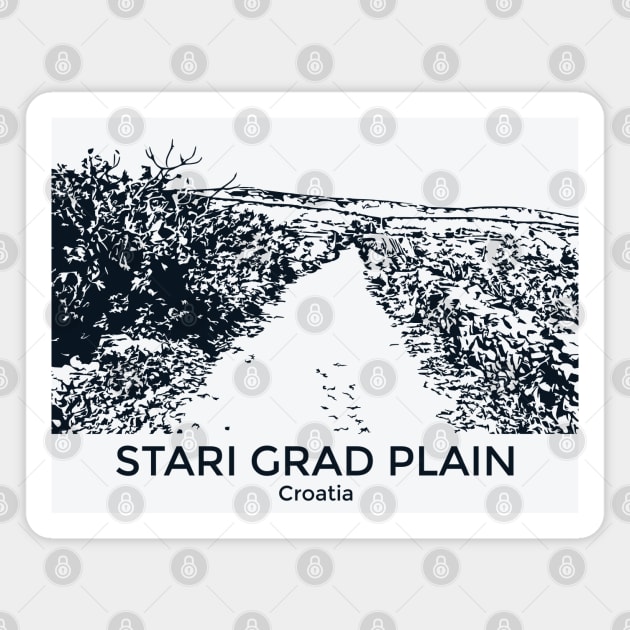 Stari Grad Plain - Croatia Magnet by Lakeric